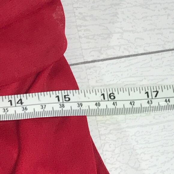 EUREKA Red One Shoulder Cocktail Dress With Scarf Size XL - Picture 9 of 11